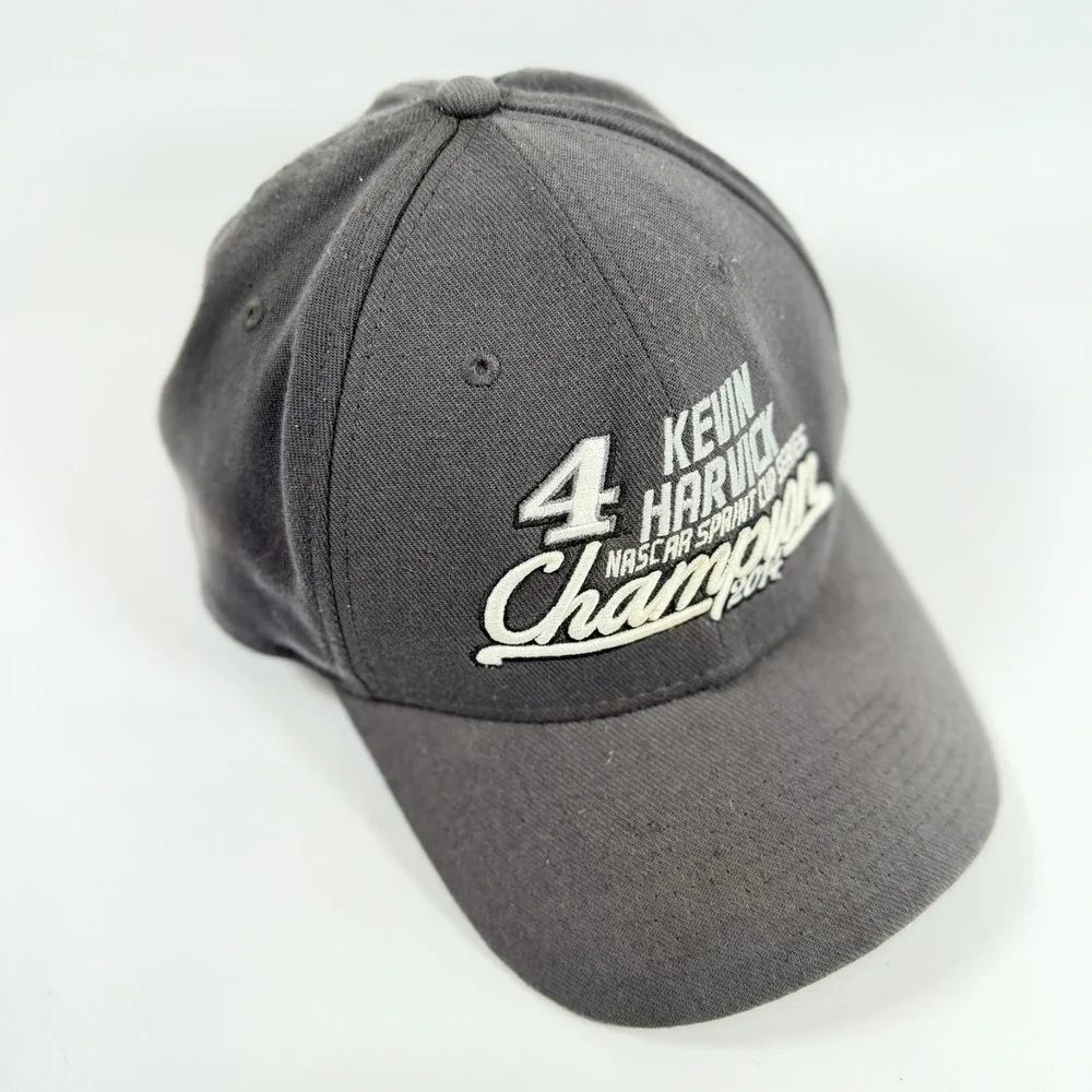 Kevin Harvick 2014 NASCAR Champion Hat New Era 39THIRTY Gray Size Large X-Large